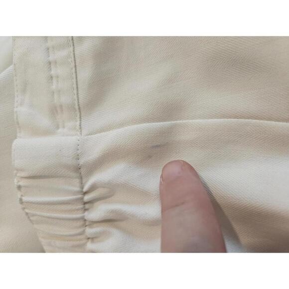 Vintage NWT XL Pineapple Moon cream silk high waisted shorts - Picture 5 of 5